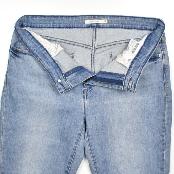 Levi's Mid Rise Skinny Jeans 32 - Picture 4 of 6